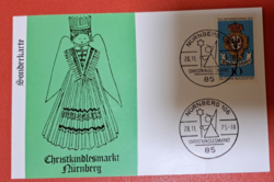 Nürnberg - elsőnapi bélyegzés 1975.