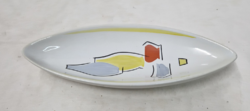 Art deco style porcelain boat-shaped tray, tray in perfect condition