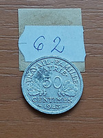 France 50 centimeter 1943 alu. Vichy France 62