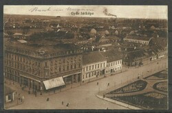 1915. - Győr - futott -képeslap - látkép - Hotel Royal