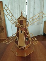 A rare wooden windmill home decoration
