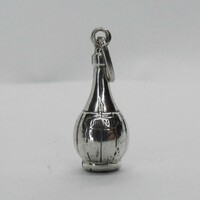 Silver Chianti wine bottle pendant │ 2.9 g │ 925% │ 3 cm