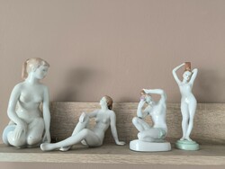 Alföldi porcelán akt figura, női szobor 4 db eladó! Csomagban árulom!