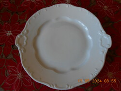 Zsolnay white pastry serving bowl