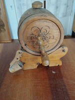 Brandy wooden barrel in need of renovation