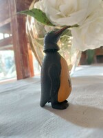 Vintage bólogató fejű műanyag pingvin Buék felirattal