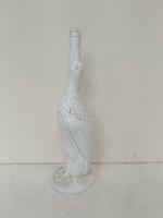 Antik hutaüveg üveg madár alakú tejöveg formatervezett váza 340 8882
