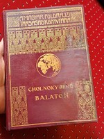 Rrr! Restored Jenő Cholnoky: Balaton 1937 first edition Hungarian Geographical Society library-cheap!!