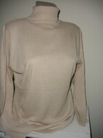 100% Silk pullover, 42/44 beige, new label tcm