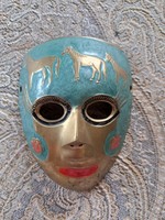 Copper painted barbarian mask