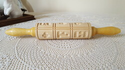 Carved wooden rolling pin