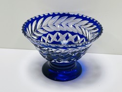 Beautiful blue crystal bowl