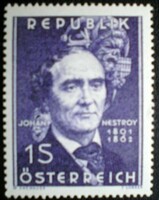 A1109 / Austria 1962 johann nepomuk stamp postal clerk