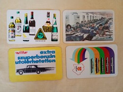Kártyanaptár 1972-01B  - 4db egyben