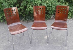 3 db.Restaurált design szék.
