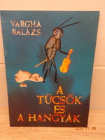 Balázs Vargha: the crickets and the ants - old storybook with drawings by Rose Scarf (1985)