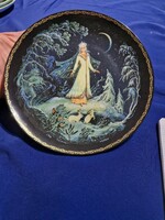 A beautiful wall plate based on the Russian fairytale series The Snow Maiden