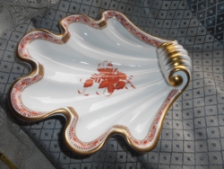 Herend porcelain shell bowl with Aponyi pattern