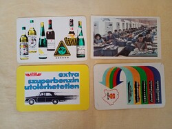 Kártyanaptár 1972-01A  - 4db egyben