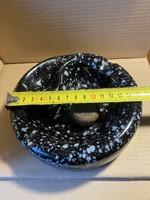 Ceramic pipe ashtray - diameter: 16 cm