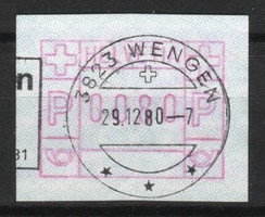 Svájc 1797 Mi Automata  3 ya v I  -80 cent    4,50 Euró