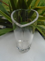 Orrefors, SWEDEN kristály váza szerelem váza szívet ábrázol hibátlan 1280 gramm