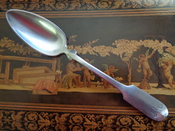 Pesth antique silver large tablespoon 1855