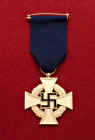 The public service loyalty medal 2nd Class for 25 years of service - repro medal