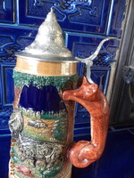 A large hunting mug with a wonderful fox handle! 8.