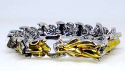 Two-tone dragon bracelet 325