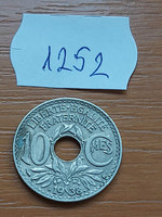 France 10 centimeter 1938 copper-nickel 1252
