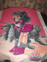 Kitchen towel with a charming little girl pattern