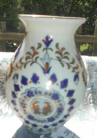 Zsolnay  porcelán perzsa mintás váza -kézi festés-arany kontúr-mesterszignóval