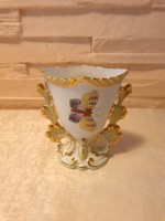 Herend porcelain small vase with Victoria pattern