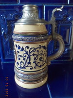 Bavarian, stoneware beer mug! 8.