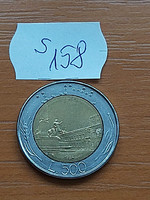 Italy 500 lira 1984 r, bimetal, Quirinale Palace Rome s158