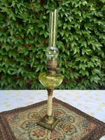 Szép petróleum lámpa,  Monarchia idejéből, 60 cm magas cilinderrel