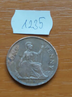 English England 1 penny 1967 ii. Queen Elizabeth, bronze 1235