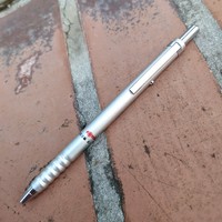 Luxury mechanical pencil with retro metal case - rotring tikky metalic double push 0.5