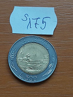 Italy 500 lira 1988 r, bimetal, Quirinale Palace Rome s175
