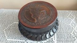 Bőr doboz,bőr bonbonier(7×13cm)