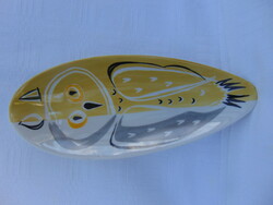 Drasche art deco hand painted porcelain owl bowl 20 cm