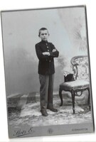 The little cadet, a cabinet photo from Stotz's studio