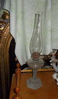 A very old kerosene lamp