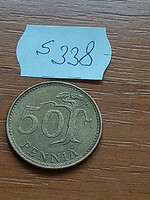 Finland 50 pennies 1981 aluminum bronze s338