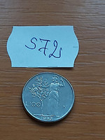 Italy 100 lira 1992, goddess Minerva, stainless steel s72