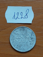 German Weimar Republic 200 mark mark 1923 mint mark 