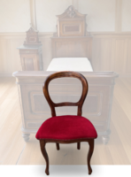 6 db antik stílusú támlás szék egyben vagy kettesével