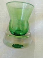 Green glass has a small pop