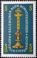 A1239 / austria 1967 the old Salzburg treasury stamp postal clerk